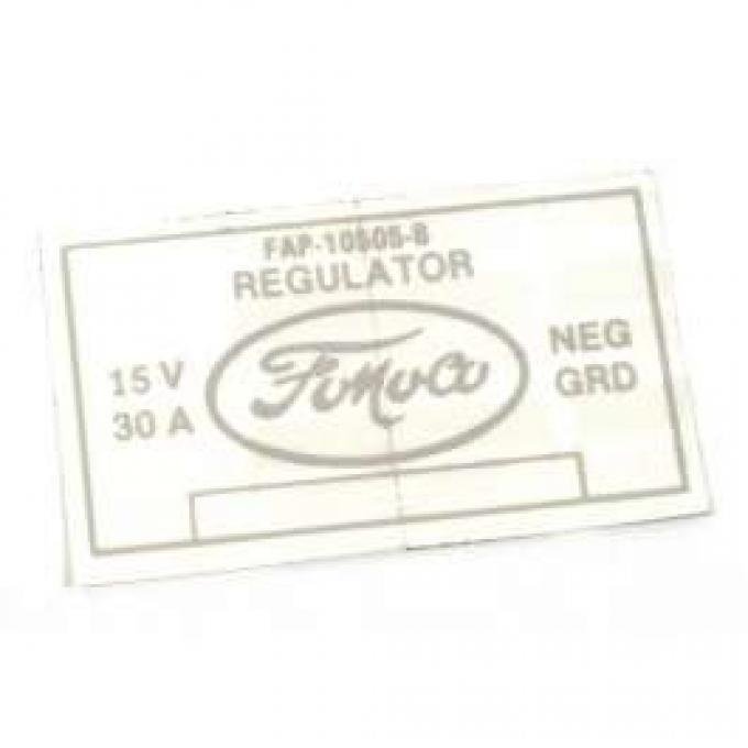 Voltage Regulator Decal