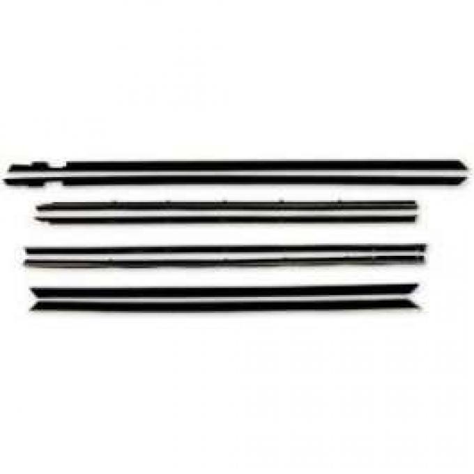 Belt Weatherstrip Kit - Doors and Rear Quarter Windows - 8 Pieces -Door Sedan and Station Wagon