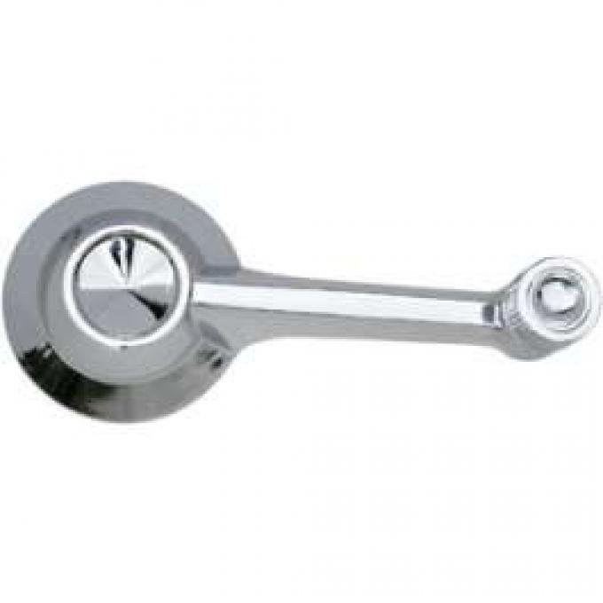 Window Crank Handle - With Knob - Chrome