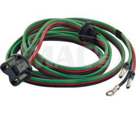 Headlight Socket Wire - PVC Wire - Right - With Full Length Ground Wire - 68 Long