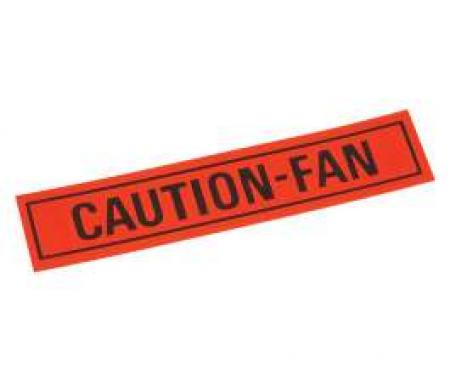 Decal - Caution Fan Warning