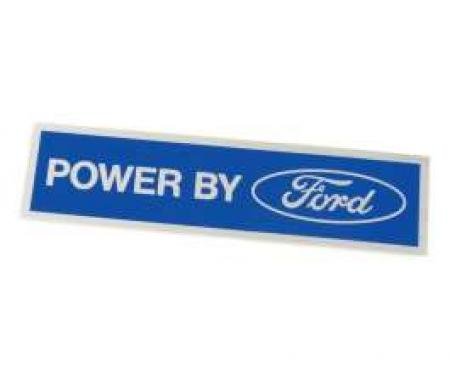Decal - Valve Cover - Powered By Ford - Chrome