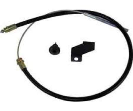 Parking Brake Cable, Rear Right, Galaxie, Thunderbird, Full-Size Mercury, 1967-1968