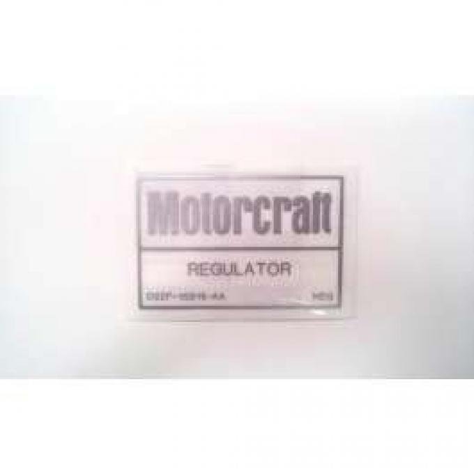 Voltage Regulator Decal