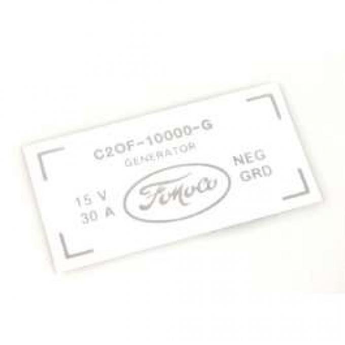 30 Amp Generator Decal