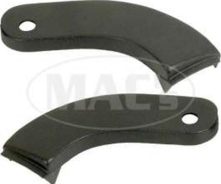 Ford Bucket Seat Hinge Covers, Outers, Black, Pair, Falcon, Galaxie, Thunderbird, Comet, 1961-1965