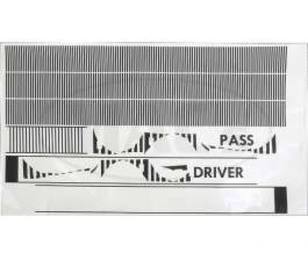 Front Grille & Rear Panel Vinyl Trim Kit, Fairlane, 1963