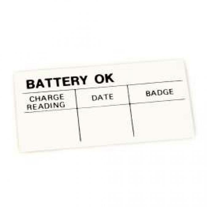 Decal - Battery OK