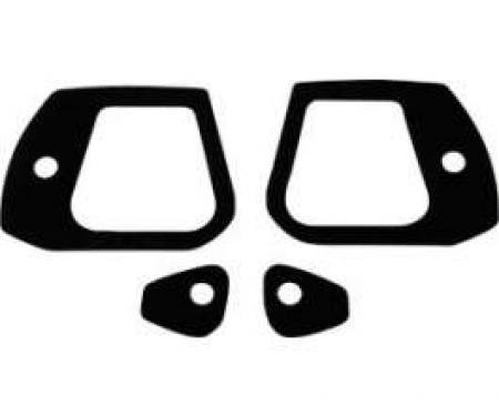 Outside Door Handle Pad Set - Black Vinyl