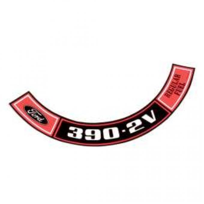 Decal - Air Cleaner - 390 - 2 Volt - Regular Fuel