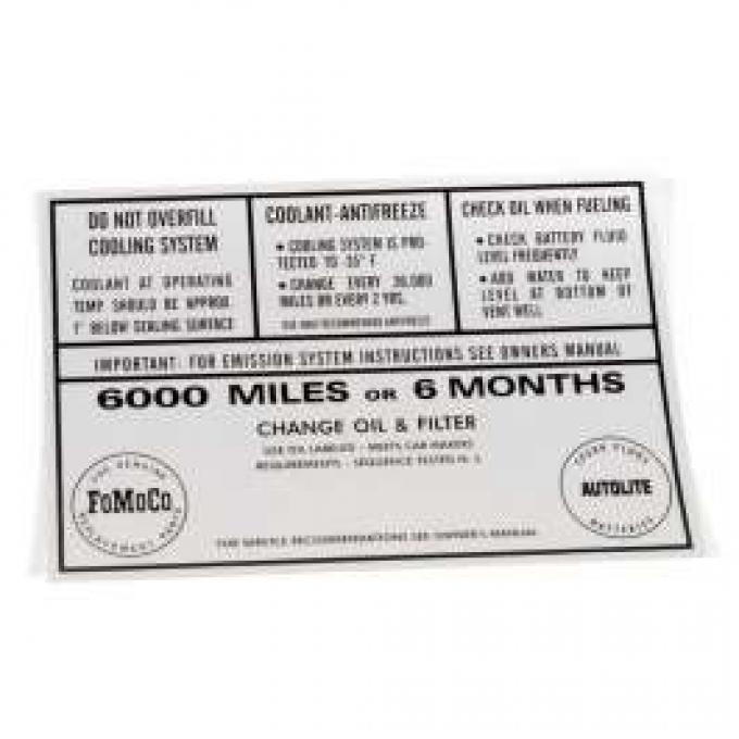 Service Inspection Decal