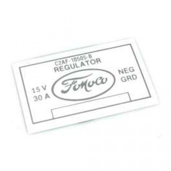 Voltage Regulator Decal