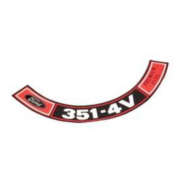 Air Cleaner Decal - Premium Fuel 351 4V-Premium Fuel