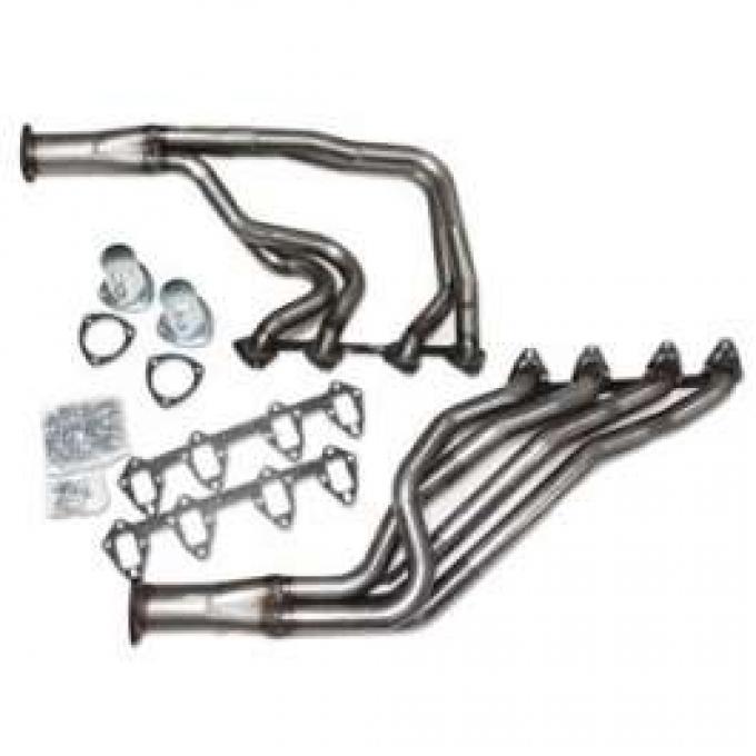 Four Tube Header, Manual Transmission, 351C 2 Barrel Heads, Fairlane, Ranchero, 1970-1971