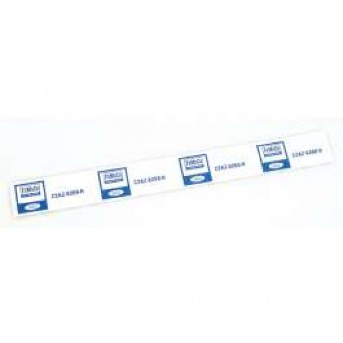 Radiator Hose Decal - Top Radiator Hose - 352, 390, 406 and 427 V8