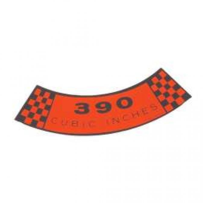 Air Cleaner Decal - 390 Cubic Inches