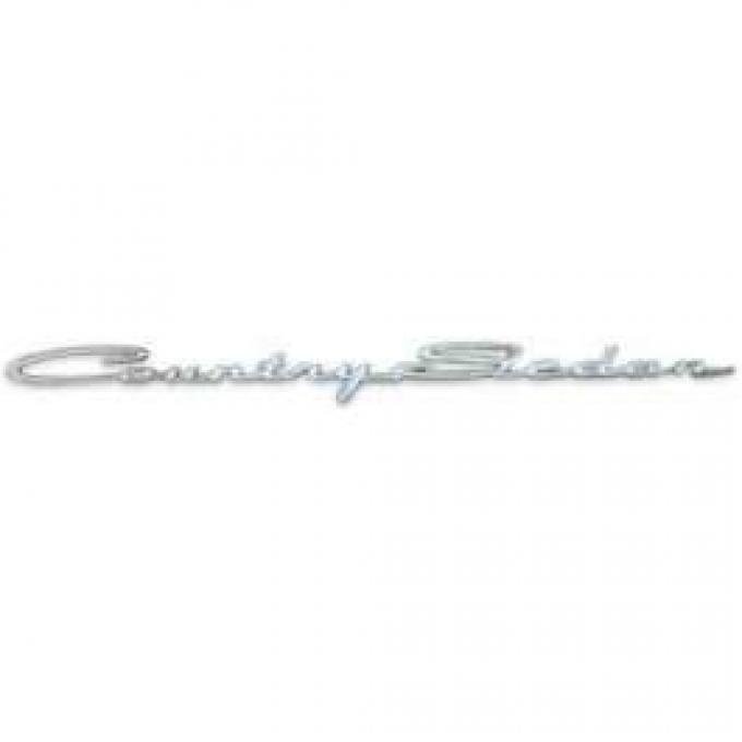 Country Sedan Tailgate Script, Galaxie, 1963