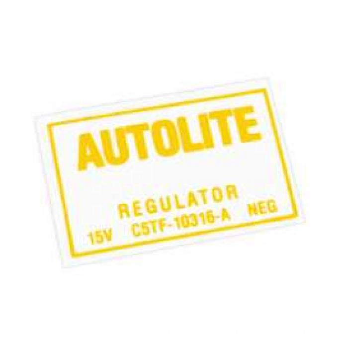 Decal - Voltage Regulator