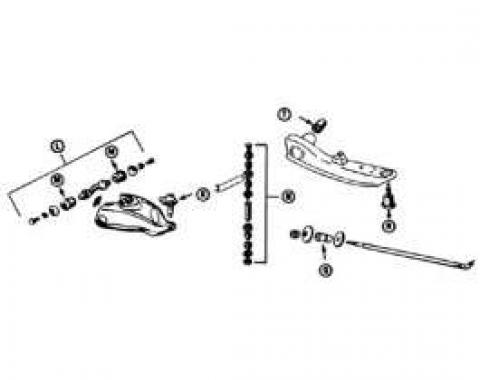 Upper Control Arm Shaft Kit