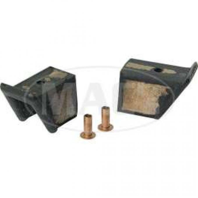 Upper Vent Bar Channel Seals - Rubber - Includes Rivets