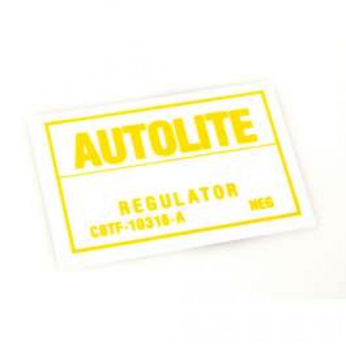 Voltage Regulator Decal