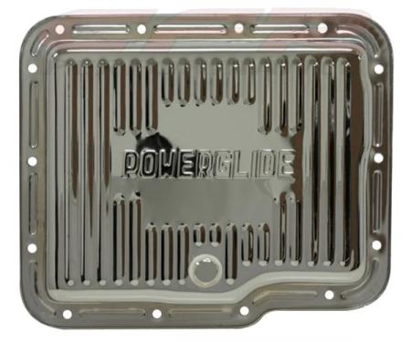 Camaro Automatic Transmission Oil Pan, Powerglide, Chrome, 1967-1981