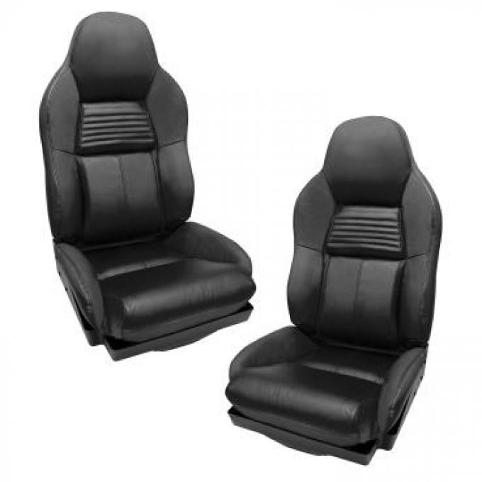 CA 1994-1996 Chevrolet Corvette Mounted Leather Seat Covers Standard