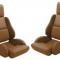 CA 1984-1988 Chevrolet Corvette Leather Seat Covers Standard No Perforations
