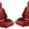 CA 1984-1988 Chevrolet Corvette Leather Seat Covers Standard No Perforations