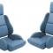 CA 1984-1988 Chevrolet Corvette Leather Seat Covers Standard No Perforations