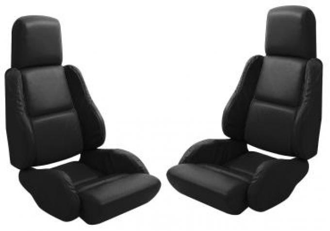 CA 1984-1988 Chevrolet Corvette Leather Seat Covers Standard No Perforations