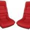 Corvette America 1978-1982 Chevrolet Corvette Mounted Leather Seat Covers 100% Leather 4" Bolster