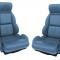 CA 1989-1992 Chevrolet Corvette Mounted Leather Seat Covers Standard