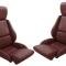 Corvette America 1984-1988 Chevrolet Corvette Leather Like Seat Covers Standard No Perforations