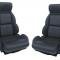CA 1989-1992 Chevrolet Corvette Mounted Leather Seat Covers Standard