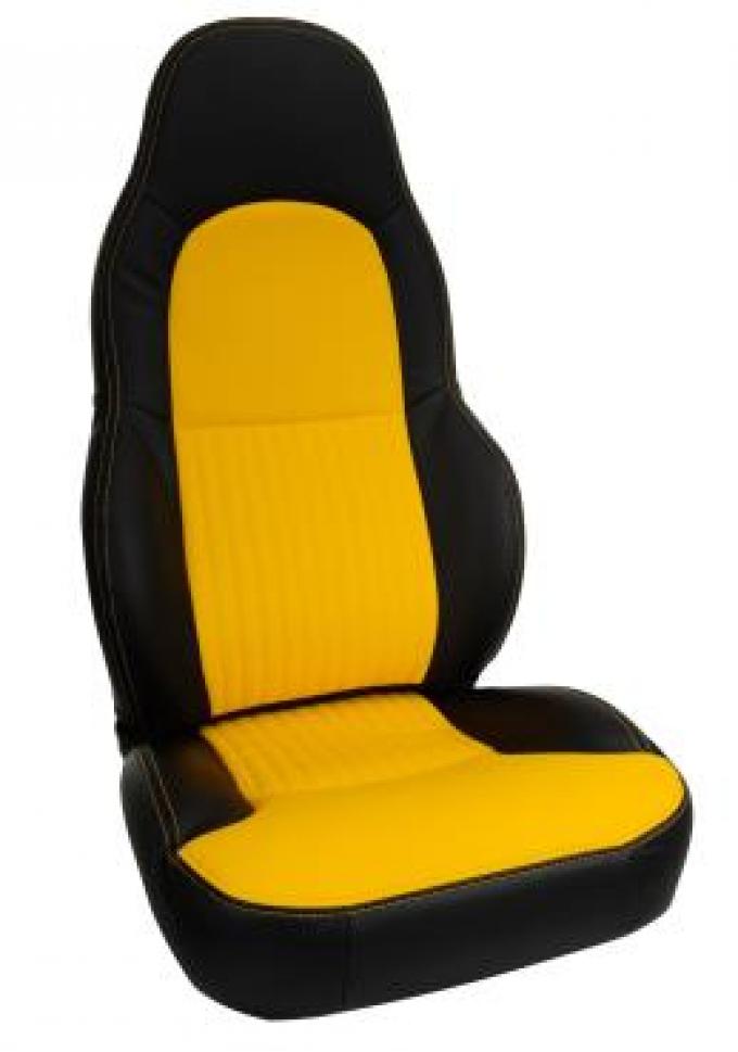 Corvette Custom Leather Seat Covers, Stand 100%, 1997-2004