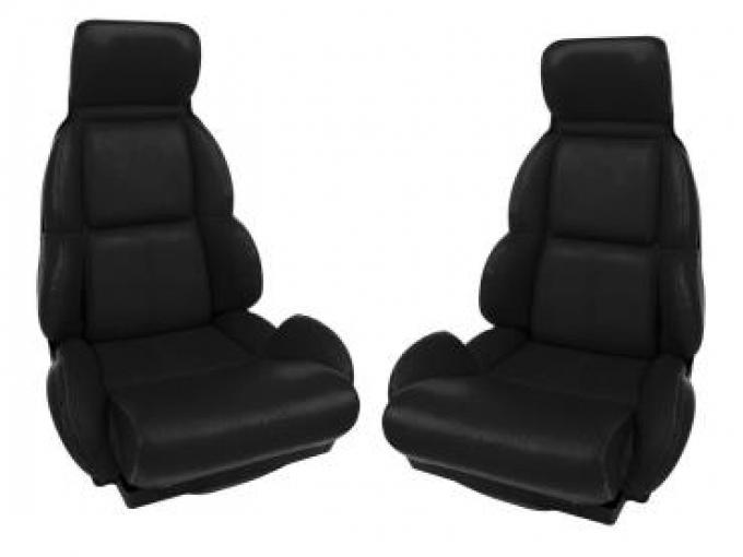 CA 1989-1992 Chevrolet Corvette Mounted Leather Seat Covers Standard