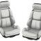 CA 1989-1992 Chevrolet Corvette Mounted Leather Seat Covers Standard