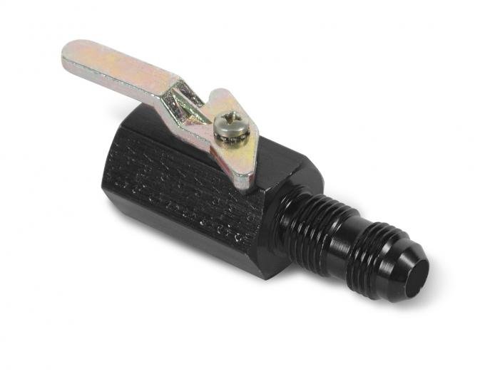 Earl's Shut-Off Valve 1/2" NPT Female Inlet & -10AN Bulkhead Outlet, 2.75 In. (2-3/4") Overall Length AT230505ERL