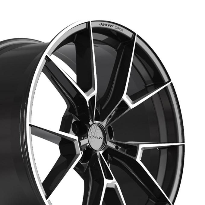Defiant Wheels DF09 - DEFIANT DF09 20x10 5x120mm +35et in Black Machined w/ Tinted Clear DF09-20100-5120-35MBT