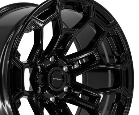 Defiant Wheels DF03 - DEFIANT DF03 20 in. x 9 in; 6 x 5.5 in; -12et in Gloss Black DF03-20090-6550-12B
