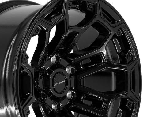 Defiant Wheels DF03 - DEFIANT DF03 18 in. x 9 in; 6 x 5.5 in; -12et in Gloss Black DF03-18090-6550-12B