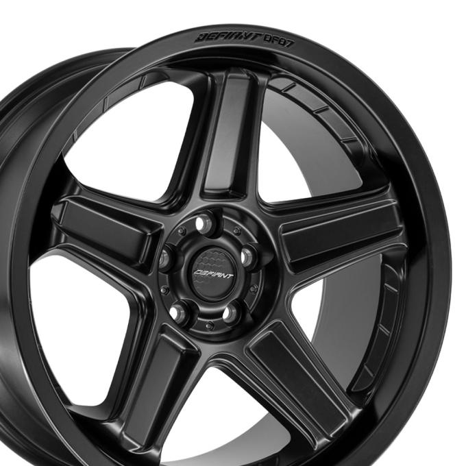Defiant Wheels DF07 - DEFIANT DF07 20x9.5 5x115mm +15et in Satin Black DF07-20095-5115-15B1