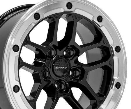 Defiant Wheels DF01 - DEFIANT DF01 17x8 5x5" +12et in Gloss Black w/ Milled Ring DF01-17080-5127-12MB