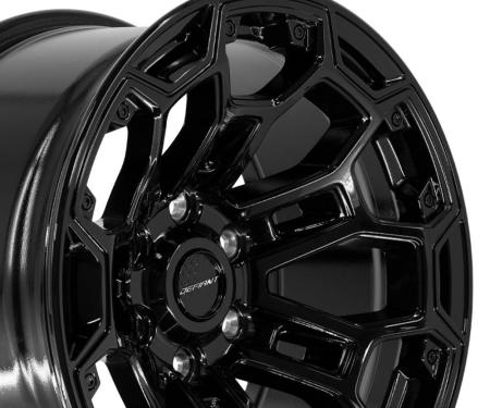 Defiant Wheels DF03 - DEFIANT DF03 18 in. x 9 in; 6 x 5.5 in; -12et in Gloss Black DF03-18090-6550-12B