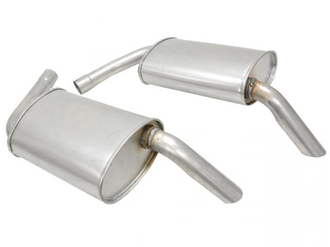 Corvette Mufflers Hideaway, 2 Inch, 1974-1979