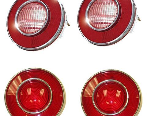 Corvette Taillight Set, With Back-Up Lights, 1974