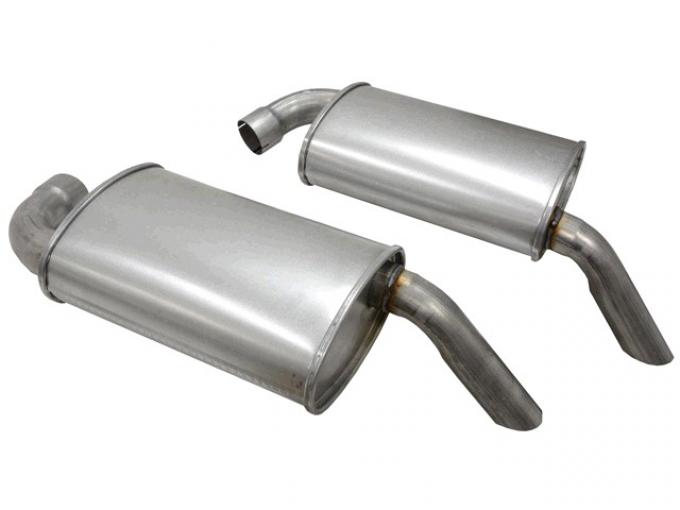 Corvette Mufflers Hideaway, 2 1/2 Inch, (78 L-82 & 79-82 All), 1978-1982