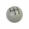 Corvette Shifter Knob, with 4 Speed Pattern, White, 1958-1962