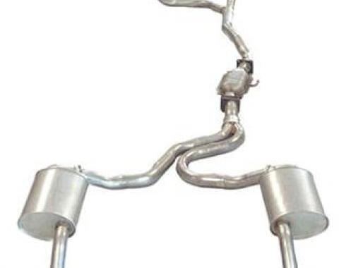 Corvette Stock Exhaust System, with 2 1/4" Magnaflow Mufflers, Except California Emission, 1977